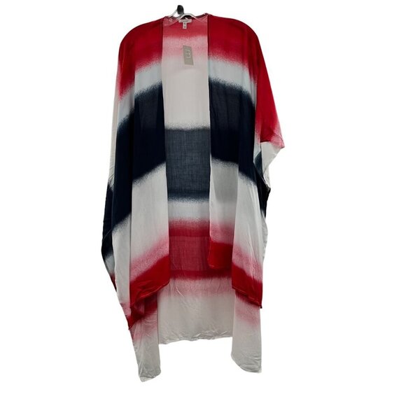 Maurices Women's Open Front Multicolor Striped Lightweight Cardigan One Size NEW - Picture 1 of 9